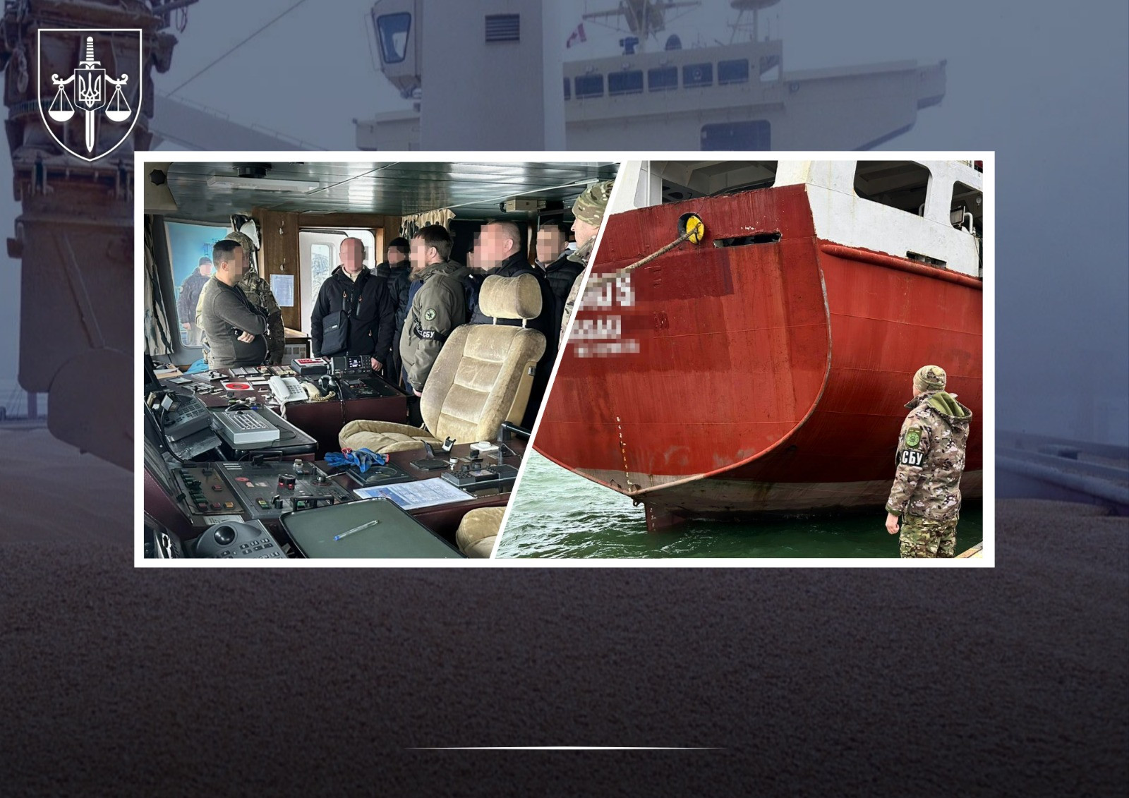 Ukraine arrested a Russian ship that was transporting grain through the occupied Crimea