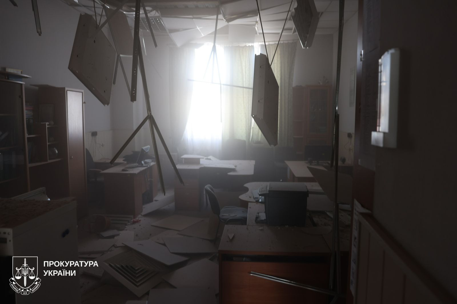 Prosecutors have documented the effects of an attack of enemy UAV on Kharkiv: Four people were injured