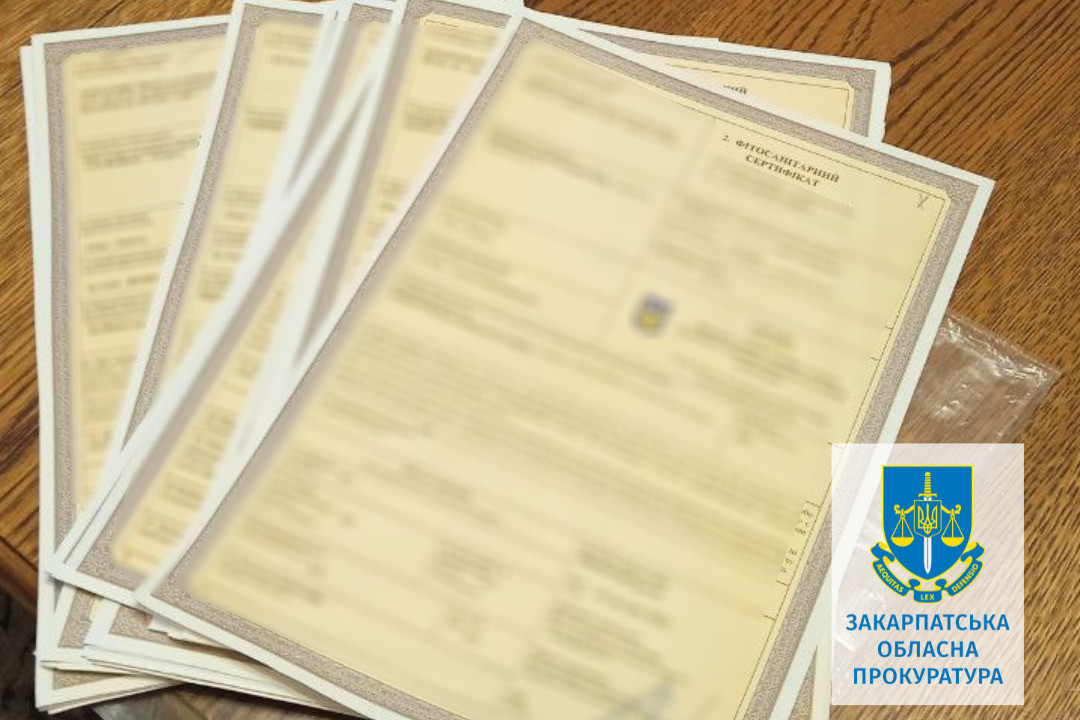 На Закарпатті двох працівників держустанов і митного брокера судитимуть за підробку фітосанітарних сертифікатів для експорту зерна