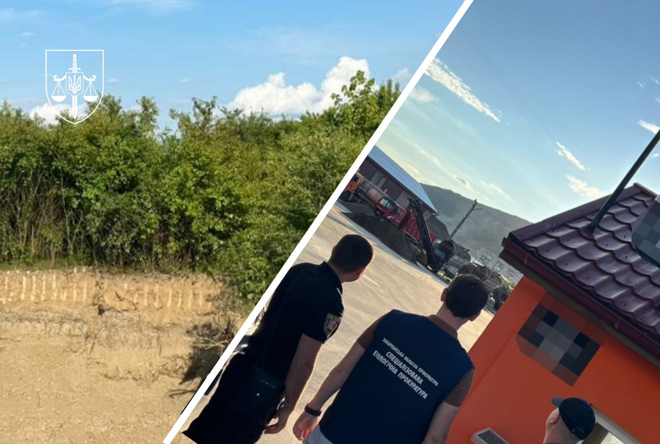 An organized group was exposed in Transcarpathia, which was engaged in illegal extraction of sand and gravel raw materials from the Tisza River bed